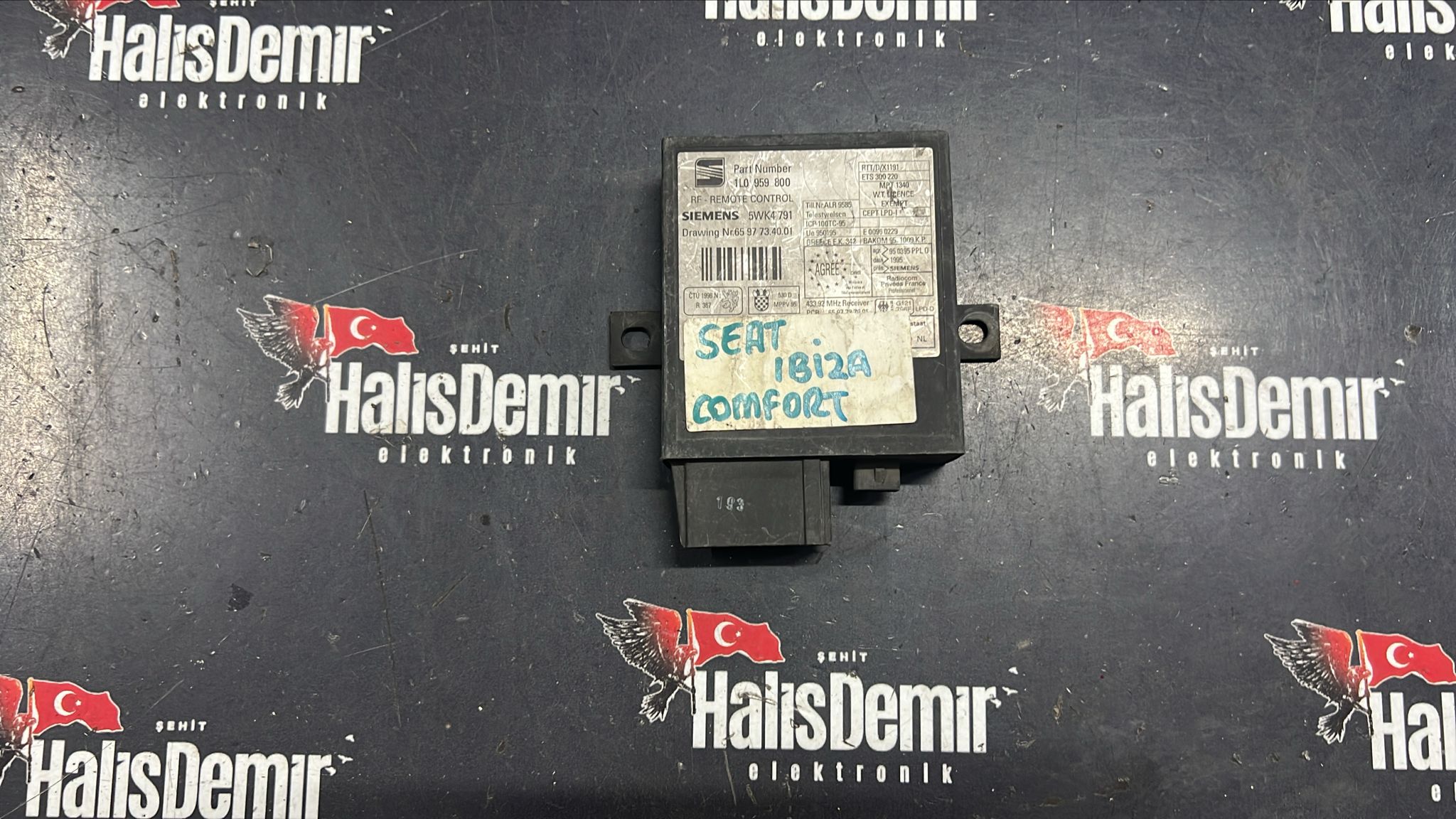 1L0959800 SEAT CORDOBA IBIZA MERKEZİ KİLİT BEYNİ 1995 2002