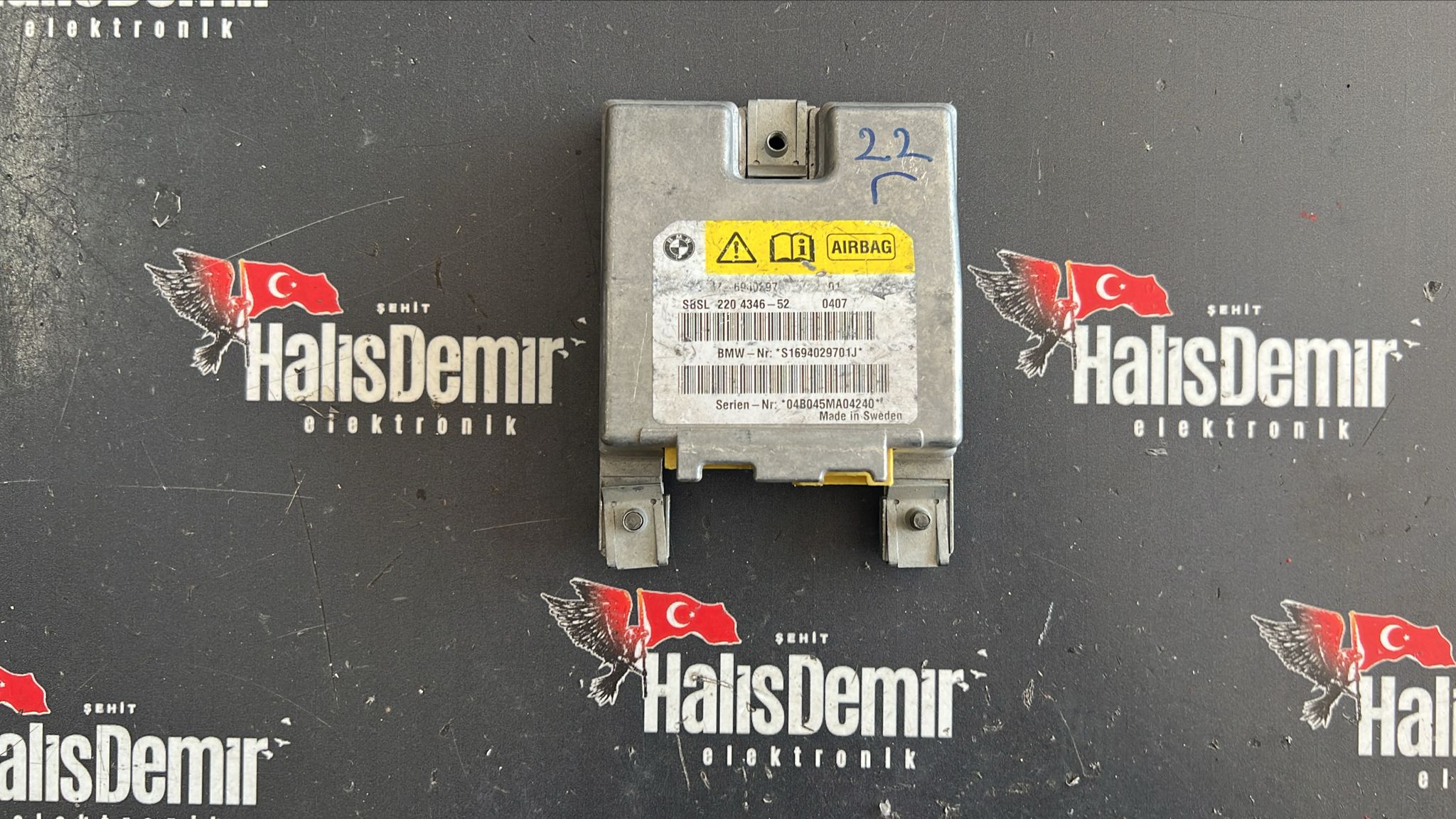 65.77-6940297 2204346-52 BMW 5 SERISI E60 AIRBAG BEYNI